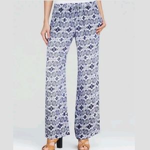 NWT- Twelfth Street by Cynthia Vincent Comfy Eye Print Wide Leg Pants